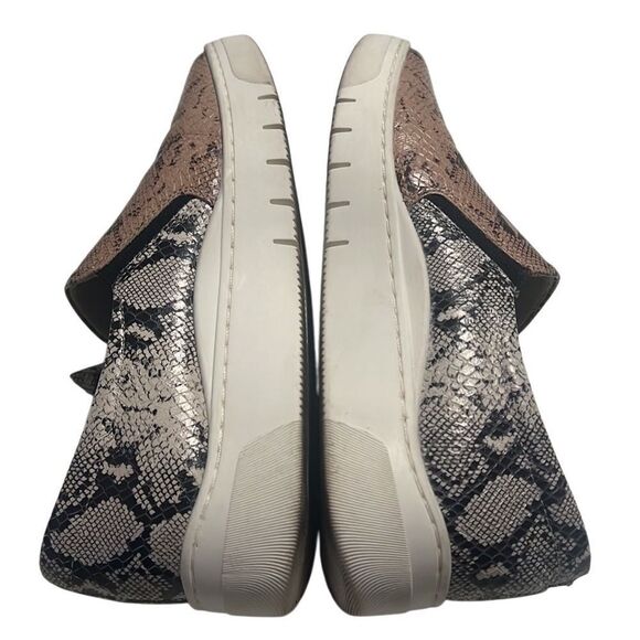 Naturalizer Hawthorn Snake Print Leather Slide Sneaker Loafers Side 7.5 - Picture 8 of 11